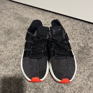 Adidas Black and Red Athletic Shoes